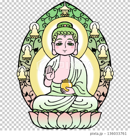 薬師如来(B)（開眼 136033761