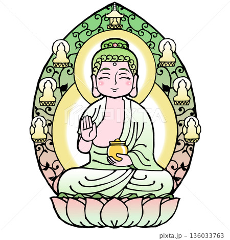 薬師如来(B)（笑 136033763