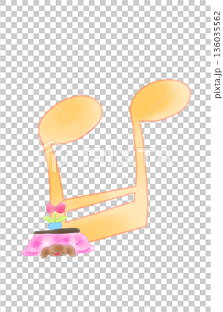Musical note with kotatsu 136035562