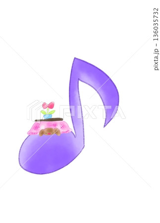 炬燵の付いた音符 136035732