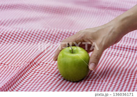 young asian woman eating Apple Healthy. Girl workout holding organic apple fruit healthy lifestyle. Wellness Asian women eat red apple smile face look at camera. Beauty health care lifestyle concept young asian woman eating Apple Healthy. Girl workout holding organic apple fruit healthy lifestyle. Wellness Asian women eat red apple smile face look at camera. Beauty health care lifestyle concept 136036171