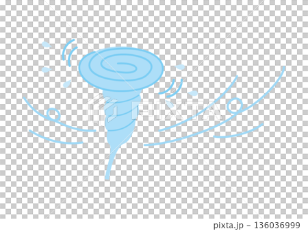 簡單的龍捲風和颱風圖像 136036999