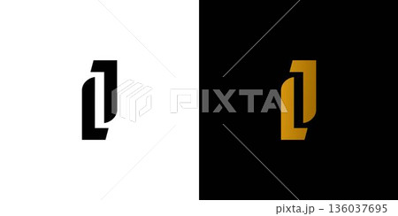 Simple and modern letter JL initials logo design 136037695