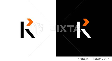 The K move logo design is modern and professional 136037707