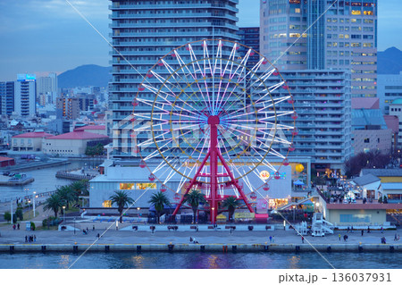 神戸ハーバーランドの夜景 神戸ハーバーランドの夜景 136037931