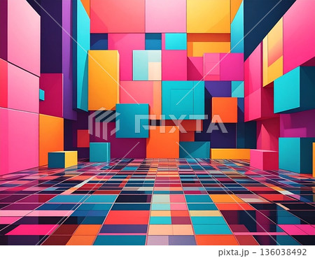 カラフルな背景 136038492