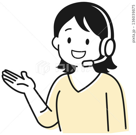 オペレーターの女性 136039875
