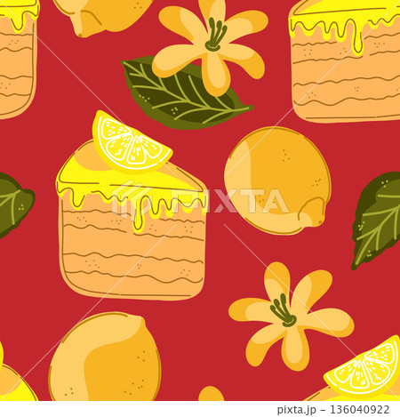 seamless pattern with oranges seamless pattern with oranges 136040922