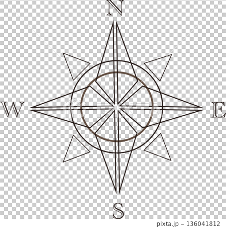 簡易羅盤標記(單色,png) 簡易羅盤標記(單色,png) 136041812
