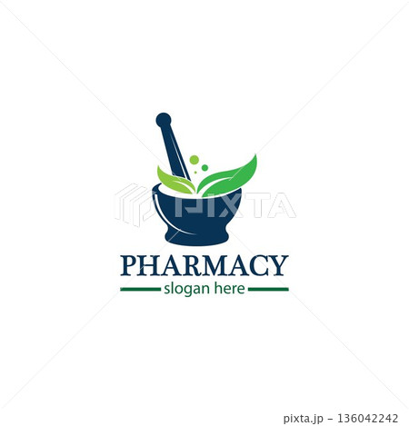 Creative Pharmacy Concept Logo Design Creative Pharmacy Concept Logo Design 136042242