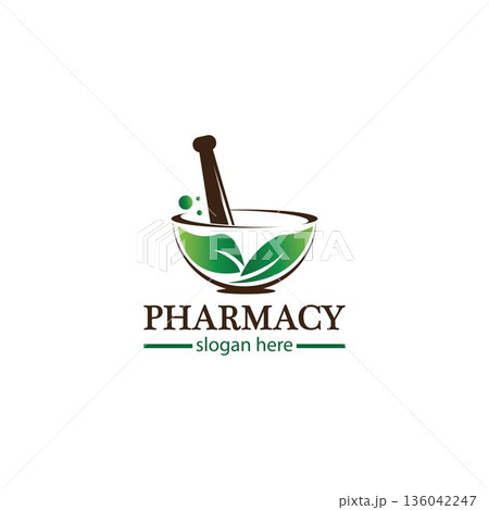Creative Pharmacy Concept Logo Design 136042247