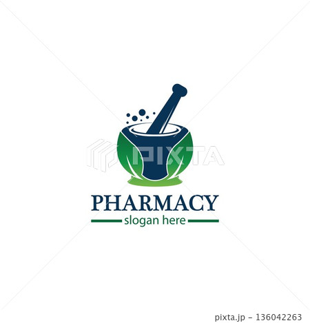 Creative Pharmacy Concept Logo Design 136042263
