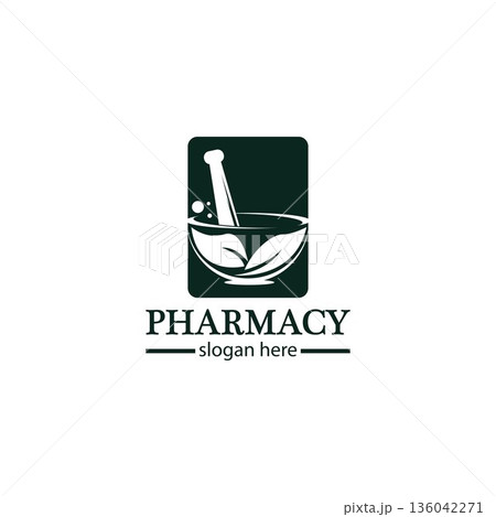 Creative Pharmacy Concept Logo Design 136042271