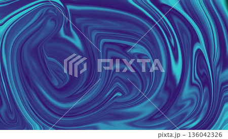 Blue Purple Abstract Liquid Swirl Background With Smooth Fluid Motion 136042326