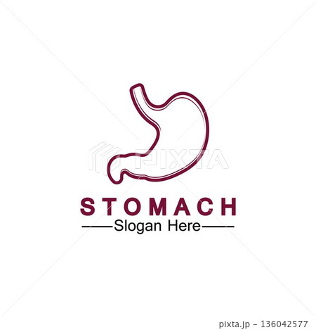 Stomach Health Logo vector illustration design - creative Gastroenterology Healthy Logo element icon, Stomach healthcare icon vector template 136042577