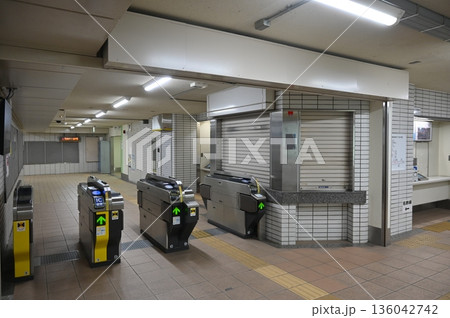 新那加駅(しんなかえき)名鉄各務原線の駅構内 新那加駅(しんなかえき)名鉄各務原線の駅構内 136042742