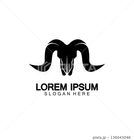 Goat Logo Template vector icon Goat Logo Template vector icon 136043046