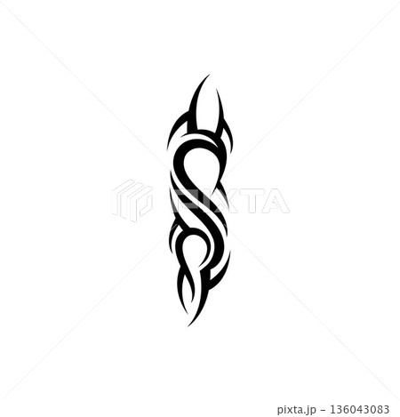 tribal pattern tattoo vector art design,tattoo tribal abstract sleeve, sketch art design isolated on white background,Simple logo. tribal pattern tattoo vector art design,tattoo tribal abstract sleeve, sketch art design isolated on white background,Simple logo. 136043083