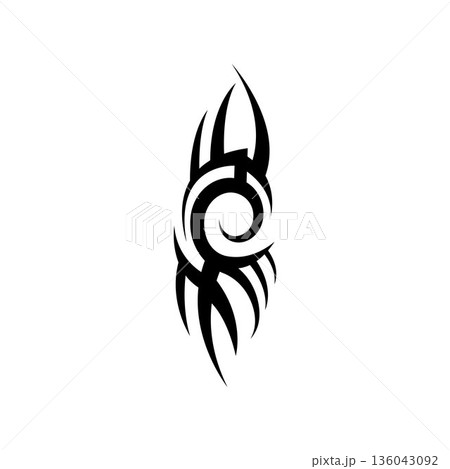 tribal pattern tattoo vector art design,tattoo tribal abstract sleeve, sketch art design isolated on white background,Simple logo. tribal pattern tattoo vector art design,tattoo tribal abstract sleeve, sketch art design isolated on white background,Simple logo. 136043092