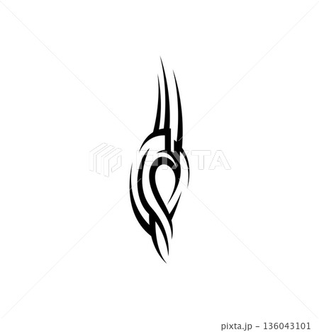 tribal pattern tattoo vector art design,tattoo tribal abstract sleeve, sketch art design isolated on white background,Simple logo. tribal pattern tattoo vector art design,tattoo tribal abstract sleeve, sketch art design isolated on white background,Simple logo. 136043101