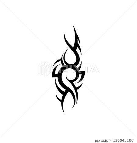 tribal pattern tattoo vector art design,tattoo tribal abstract sleeve, sketch art design isolated on white background,Simple logo. tribal pattern tattoo vector art design,tattoo tribal abstract sleeve, sketch art design isolated on white background,Simple logo. 136043106