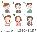 疑問に思っている人物のイラスト_2 136043157