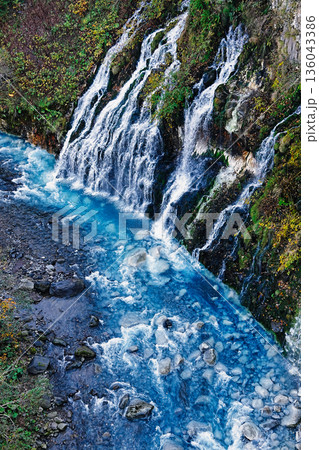 北海道美瑛町 白ひげの滝 北海道美瑛町 白ひげの滝 136043386