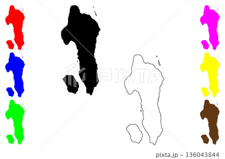 Samal city (Davao Region, Republic of the Philippines, ROP) map vector illustration, scribble sketch Island Garden City of Samal or IGaCOS map Samal city (Davao Region, Republic of the Philippines, ROP) map vector illustration, scribble sketch Island Garden City of Samal or IGaCOS map 136043844