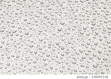 Water droplets on glass surface with monochrome texture and reflective highlights Demonstration Color of the Year 2026 Water droplets on glass surface with monochrome texture and reflective highlights Demonstration Color of the Year 2026 136045148