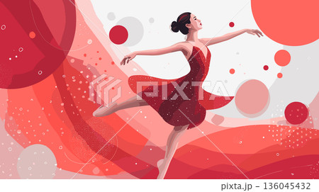Figure skating dynamic multicolor graphic wallpaper or banner. Figure skating graphic art effect poster Figure skating dynamic multicolor graphic wallpaper or banner. Figure skating graphic art effect poster 136045432