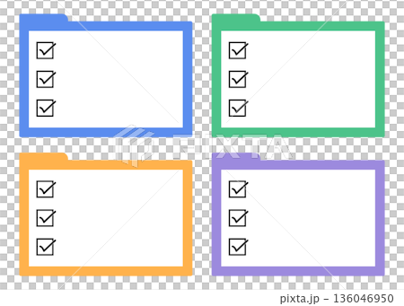 大きなチェックマーク付きインデックスカードのフラット素材|チェックリスト,カード,ベクター 大きなチェックマーク付きインデックスカードのフラット素材|チェックリスト,カード,ベクター 136046950