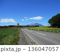 小岩井農場へ続く道と岩手山 新緑のドライブコース 136047057