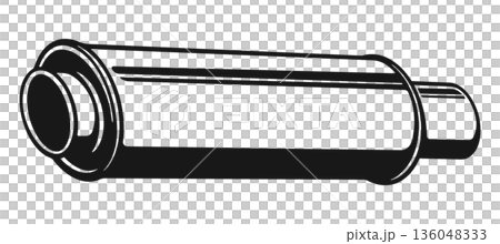 Car muffler, without background 136048333