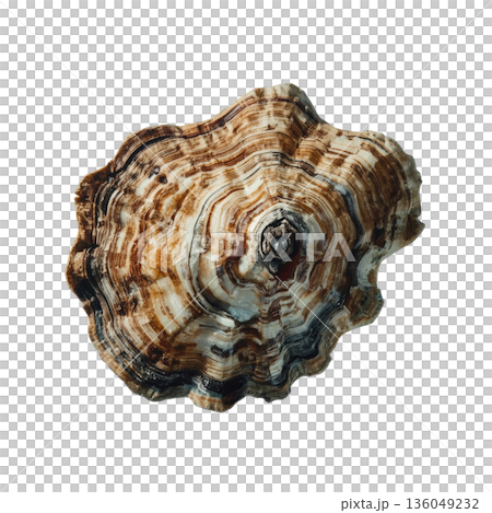 Shell Found on the Beach During Low Tide in a Coastal Area on a Sunny Day 136049232