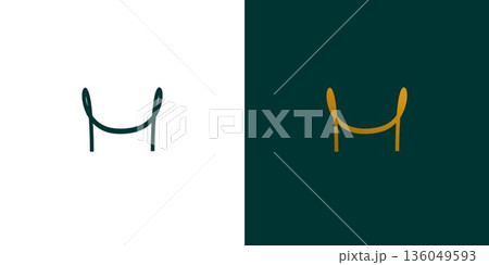 Elegant and luxury M logo design Elegant and luxury M logo design 136049593