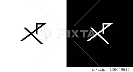 Modern and unique XP logo design 136049619