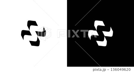 Simple and modern letter S initials logo design Simple and modern letter S initials logo design 136049620