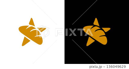The bakery star logo design is unique and fun The bakery star logo design is unique and fun 136049629