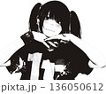 女の子のポートレート 136050612