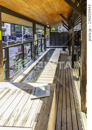 会津 東山温泉街 足湯処 福島県会津若松市 会津 東山温泉街 足湯処 福島県会津若松市 136050943