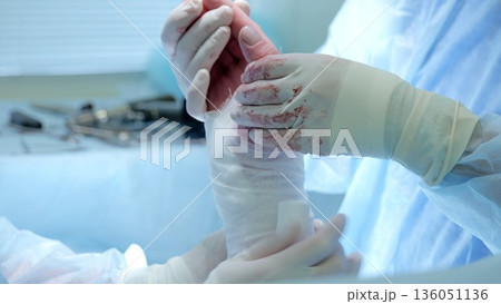 Russia Tomsk 05.07.2025: Postsurgery wrist instructions provided, Nurse offers wrist support and guidance after surgery, Comprehensive instructions for wrist stabilization and recovery Russia Tomsk 05.07.2025: Postsurgery wrist instructions provided, Nurse offers wrist support and guidance after surgery, Comprehensive instructions for wrist stabilization and recovery 136051136