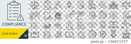 Compliance Icon Set Compliance Icon Set 136051557