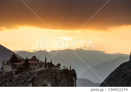 Monastery of the Holy Trinity i in Meteora, Greece Monastery of the Holy Trinity i in Meteora, Greece 136052274