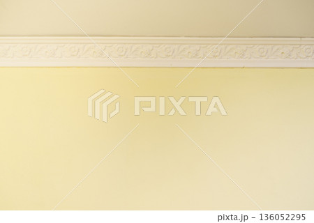 White cornce on wall White cornce on wall 136052295