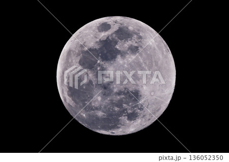 月　満月  SNOW MOON アルテミス計画　Artemis program 136052350