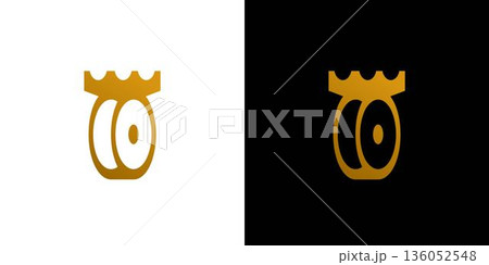 Luxurious and modern king of tires logo design Luxurious and modern king of tires logo design 136052548