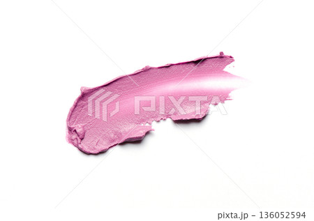 Lipstick sample on a white background 136052594