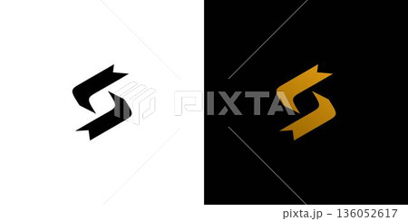 Modern and unique letter S initials logo design 136052617
