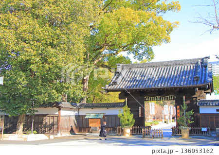 愛知県名古屋市、徳川園黒門の風景 愛知県名古屋市、徳川園黒門の風景 136053162