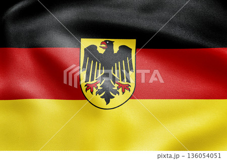 Germany national flag with black red and gold horizontal stripes Germany national flag with black red and gold horizontal stripes 136054051